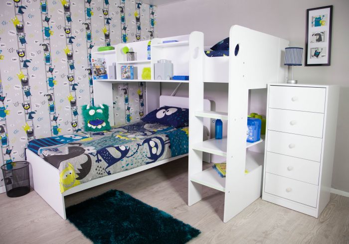 Flair Furnishings L Shaped Triple Bunk Bed