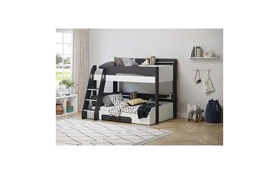 Flair Furnishings Flick Triple Bunk Bed Grey