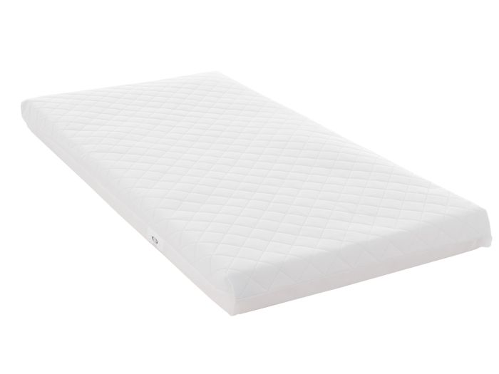 Obaby Sprung Cot Mattress 100 x 50 cm, white, softly quilted cover