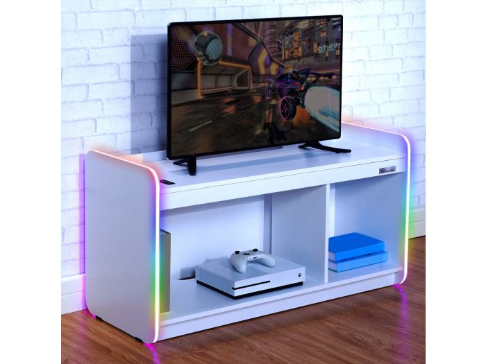 X Rocker Electra TV Media Cabinet - LED Lighting - White
