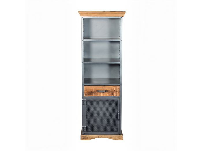 Indian Hub Metropolis Industrial Narrow Bookcase