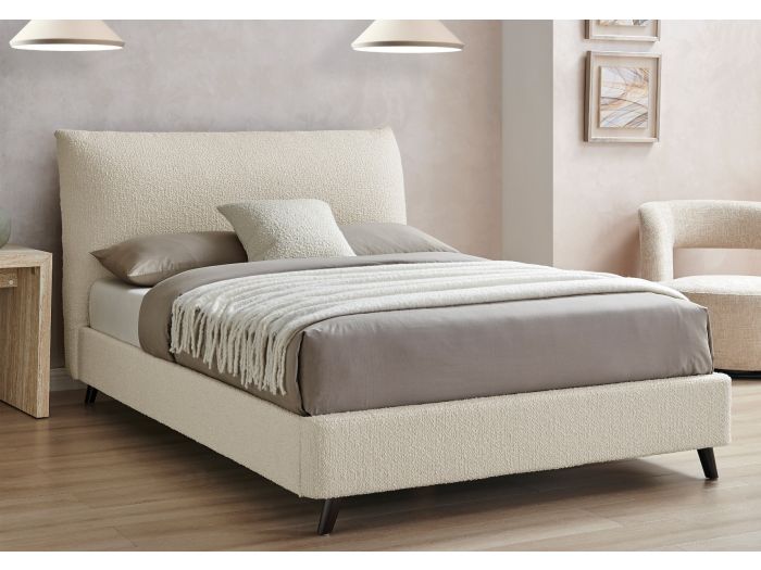 Limelight Luna Pillow Boucle Fabric Bed Frame
