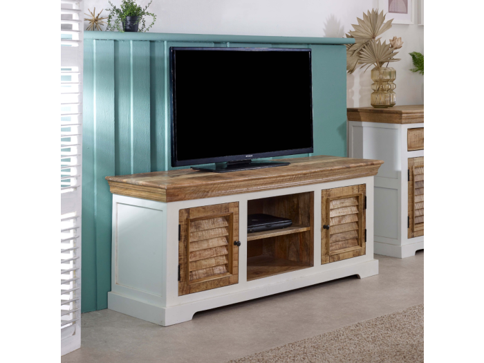 Indian Hub Alfie TV Cabinet Solid Mango Wood