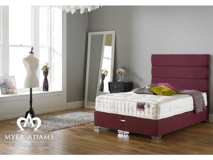 Natural Sleep 1500 Divan - Shown in Linen Plum