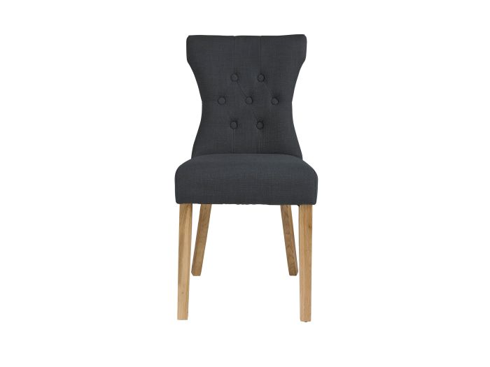 LPD Naples Chair Dark Grey Pack Of Two
