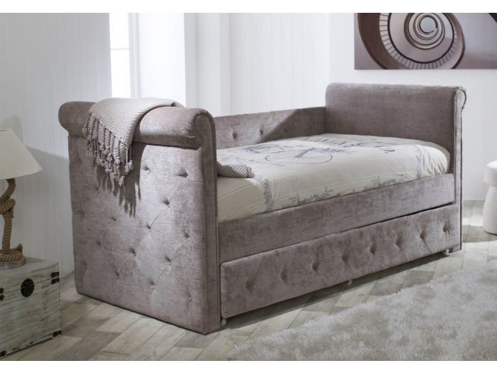 Limelight Zodiac Fabric Daybed With Trundle In Mink