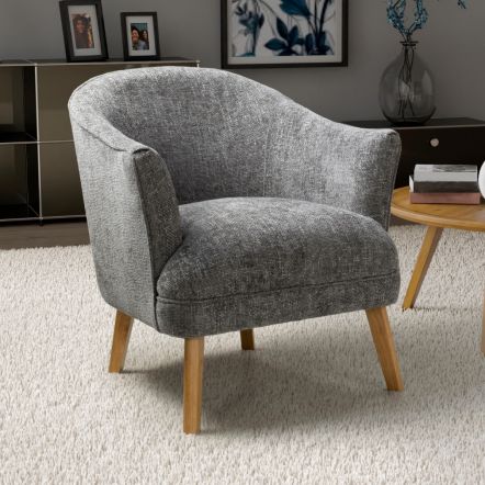 Flair Mallory Flax Effect Armchair
