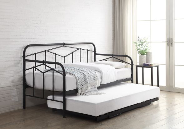 Flintshire Furniture Axton Black Metal Day Bed
