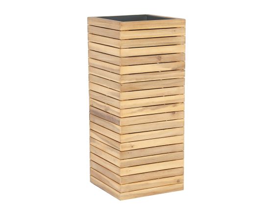 Maze Bali Large Planter - Acacia Wood