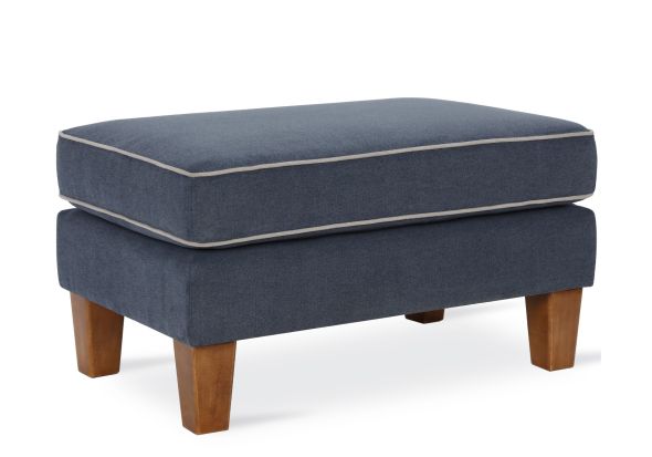 Dorel Bowen Ottoman With Contrast Welting
