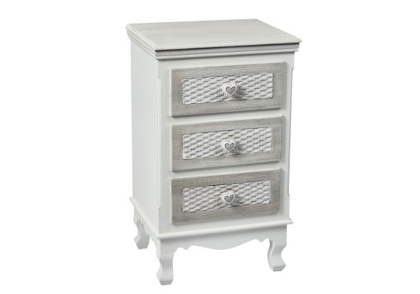 LPD Brittany 3 Drawer Bedside