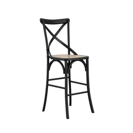 LPD Fitzroy Black / Cane Counter Stool