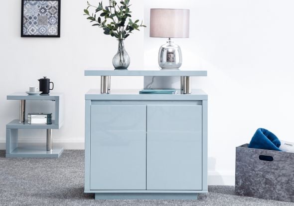 GFW Polar High Gloss LED Sideboard