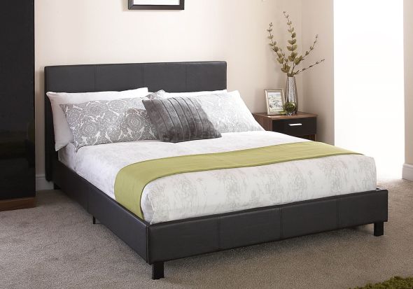 GFW Faux Leather Bed In A Box
