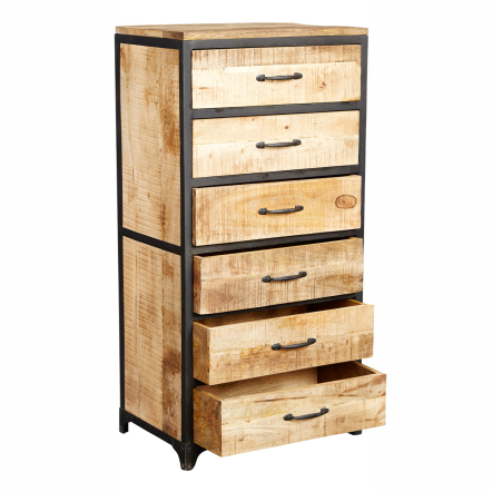 Indian Hub Cosmo Industrial Tall Chest