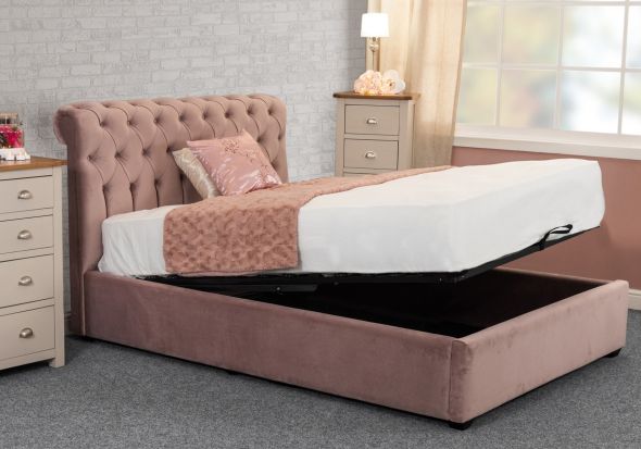 Sweet Dreams Isla Fabric Ottoman Bed Frame
