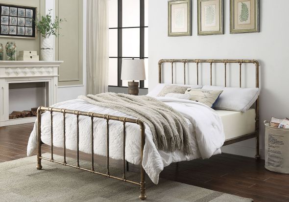 Flintshire Furniture Kinnerton Antique Bronze Metal Bed Frame
