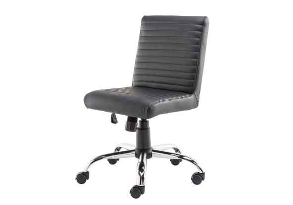 Alphason Lane Black Faux Leather Office Chair
