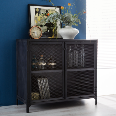 Indian Hub Metalica Iron Small Sideboard