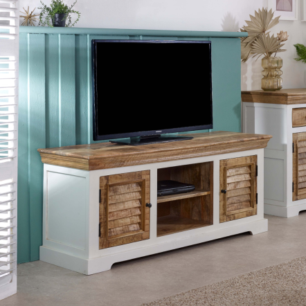 Indian Hub Alfie TV Cabinet Solid Mango Wood