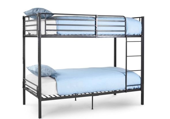 Wholesale Beds No Bolt Grey Split Bunk Bed
