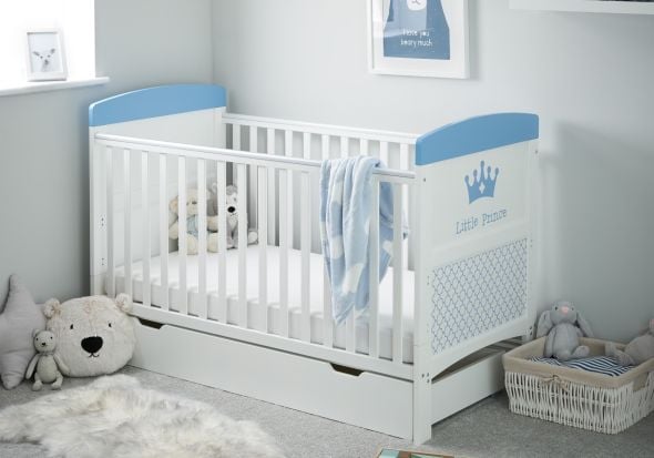 Obaby Grace Inspire Cot Bed & Under Drawer- Little Prince
