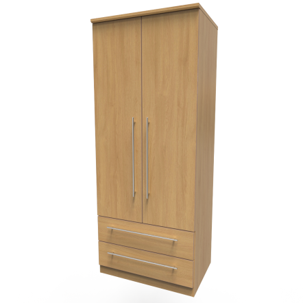 Welcome Furniture Sherwood 2ft6in 2 Drawer Robe