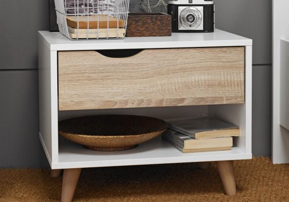 LPD Stockholm 1 Drawer Bedside
