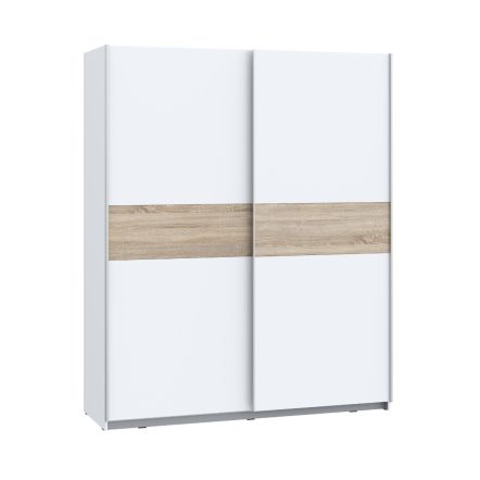 Flair Freddie Sliding Wooden Wardrobe White (170cm)