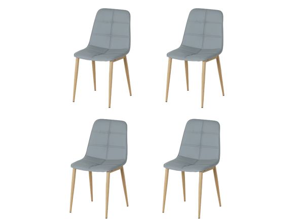 Flair Torino Dining Chair - Cool Grey (Pack Of 4)