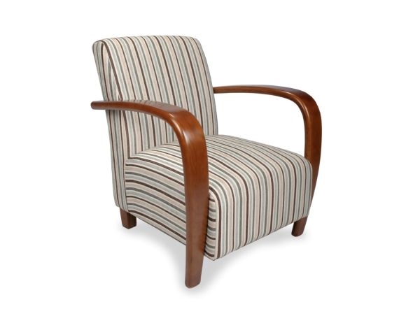 Flair Restmore Chenille Stripe Duck Egg Armchair