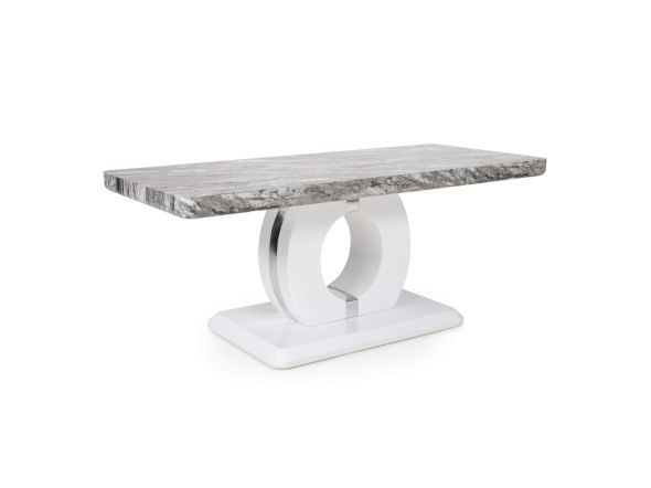 Flair Neptune Marble Effect Grey/White Coffee Table