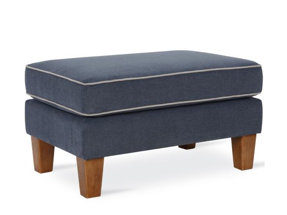 Dorel Bowen Ottoman With Contrast Welting