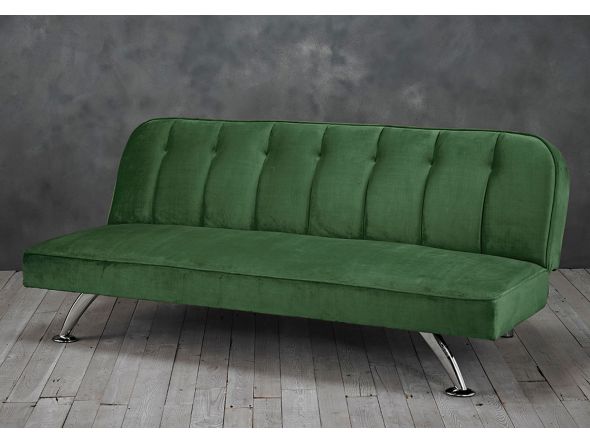 LPD Brighton Green Fabric Sofa Bed