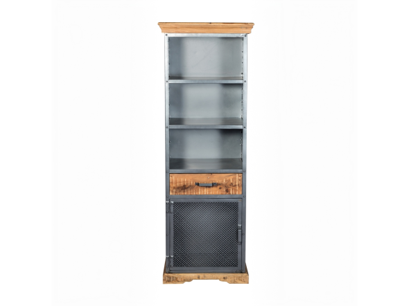 Indian Hub Metropolis Industrial Narrow Bookcase