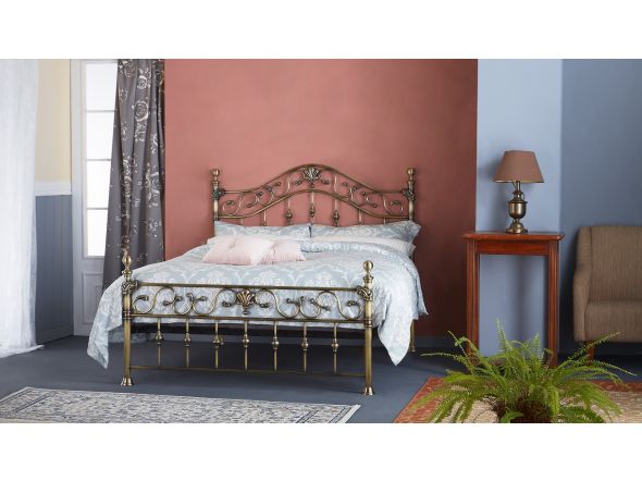 Harmony Elizabeth With Crystal Finials Metal Bedframe