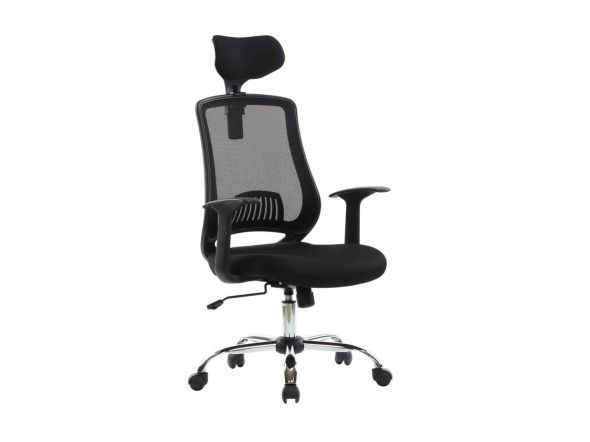 Alphason Florida Black Mesh Back Office Chair