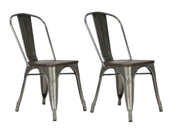 Dorel Fusion Metal Dining Chair (Set of 2)