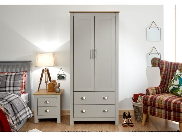 GFW Lancaster 2 Door 2 Drawer Wardrobe