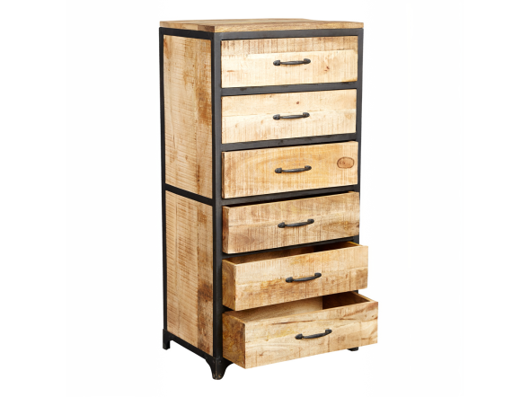 Indian Hub Cosmo Industrial Tall Chest