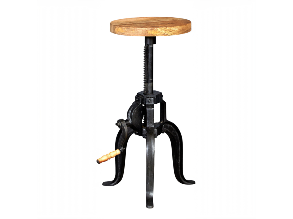 Indian Hub Cosmo Industrial Small Crank Table