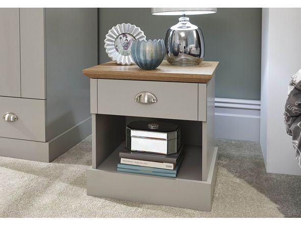 GFW Kendal 1 Drawer Bedside Table