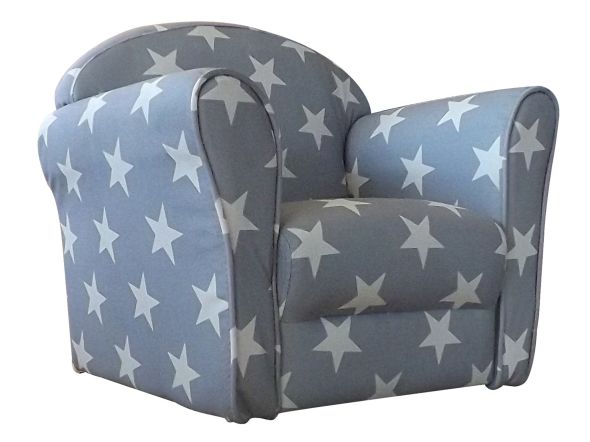 Kidsaw Mini Armchair, Grey  White Stars