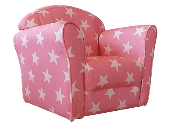 Kidsaw Mini Armchair, Pink White Stars