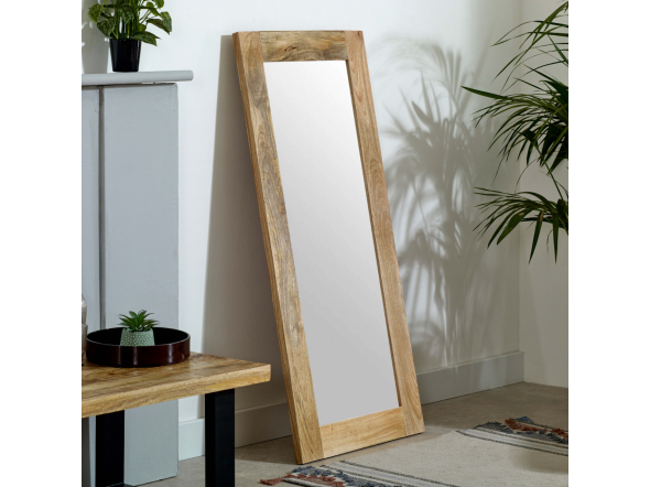 Indian Hub Surrey Solid Wood Frame Mirror Extra Long