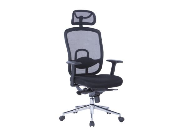 Alphason Miami Black Mesh Back Office Chair