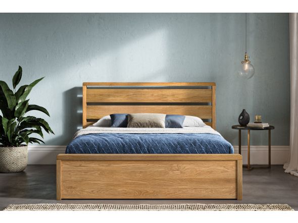 Emporia Beds Modena Oak Ottoman Bed Frame