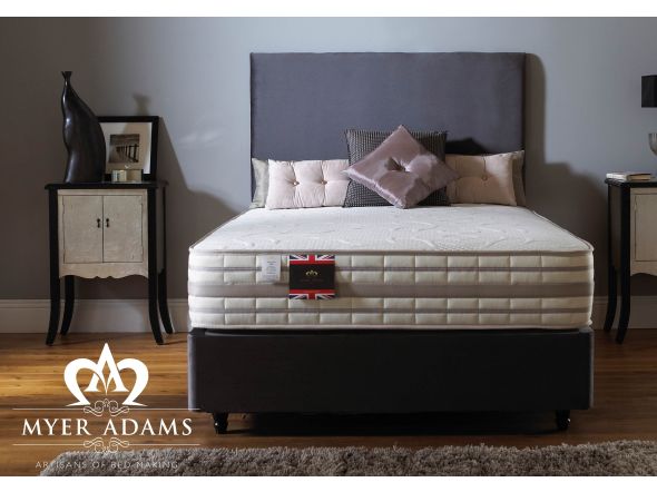 Eliza Memory 2000 Divan - Shown in plush velvet steel 