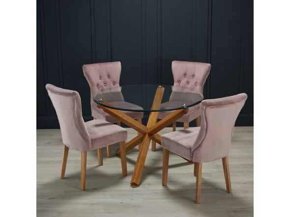 LPD Naples Chair Blush Pink Pack Of Two