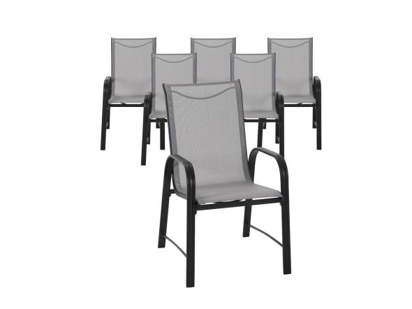 Cosco Paloma Patio Dining Chairs 6 Pack